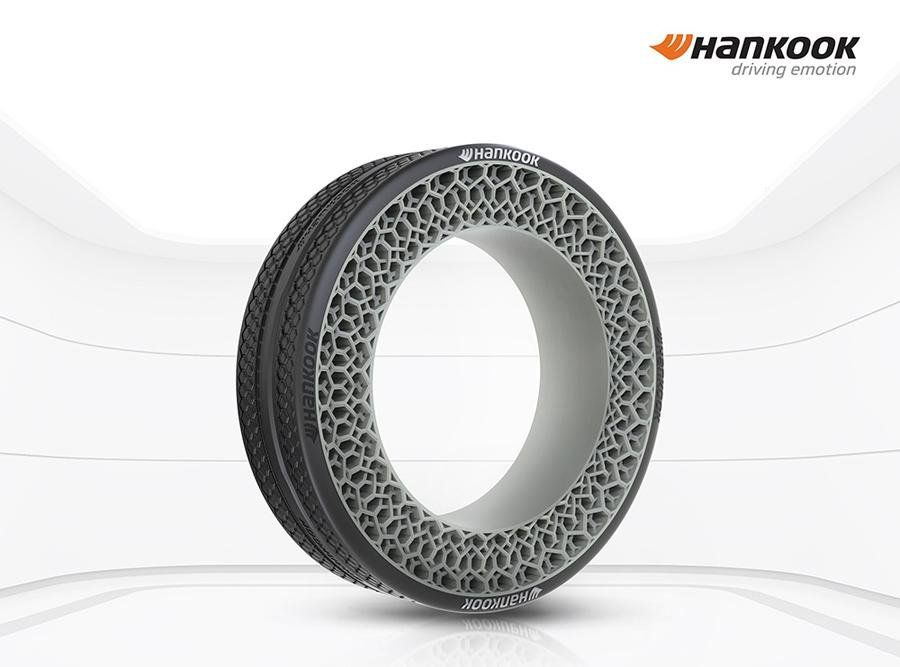 Hankook разработала непневматическую шину для модульной платформы Hyundai PnD