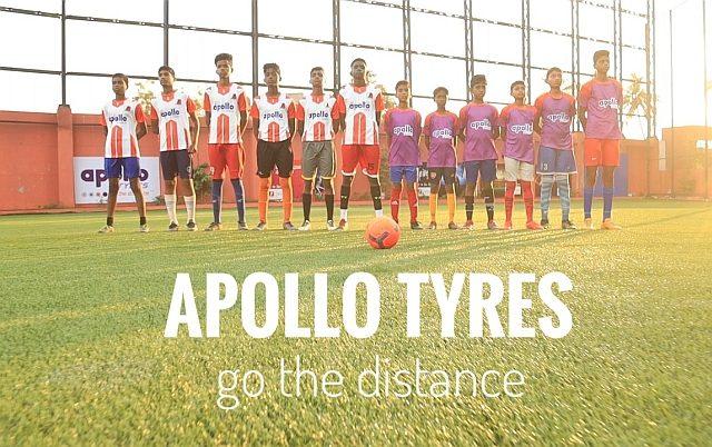 Apollo Tyres перерабатывает свои шины в крошку для наслоения футбольных полей