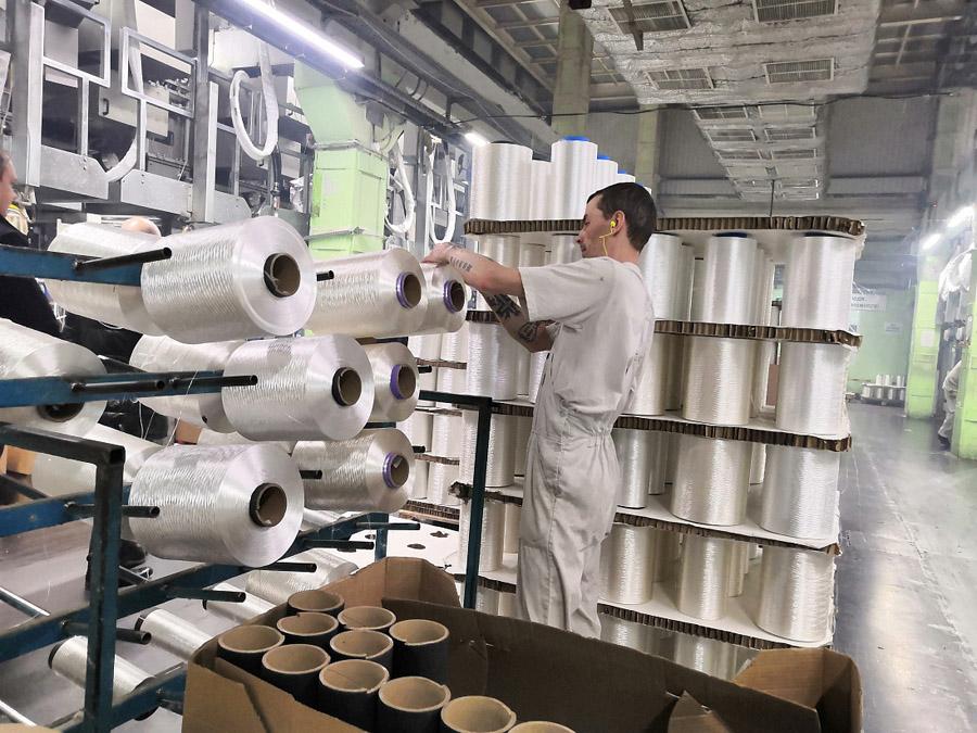 «Курскхимволокно» развивает производство кордных тканей для шинной промышленности