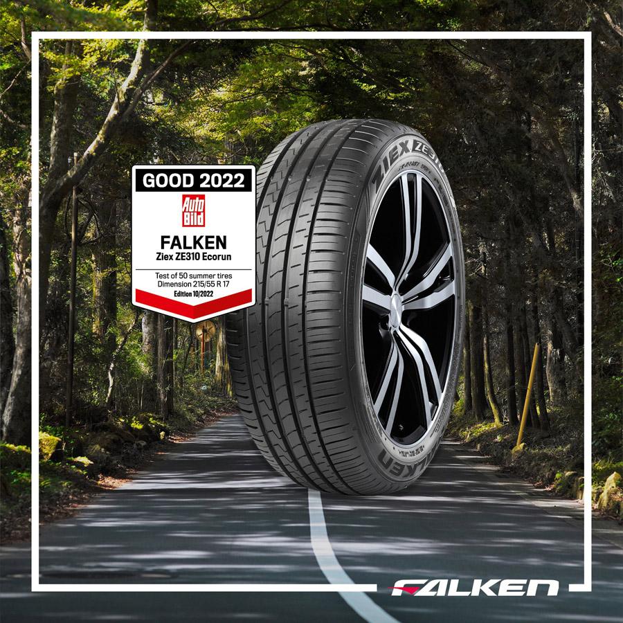 Шины Falken в топ-5 большого летнего теста Auto Bild