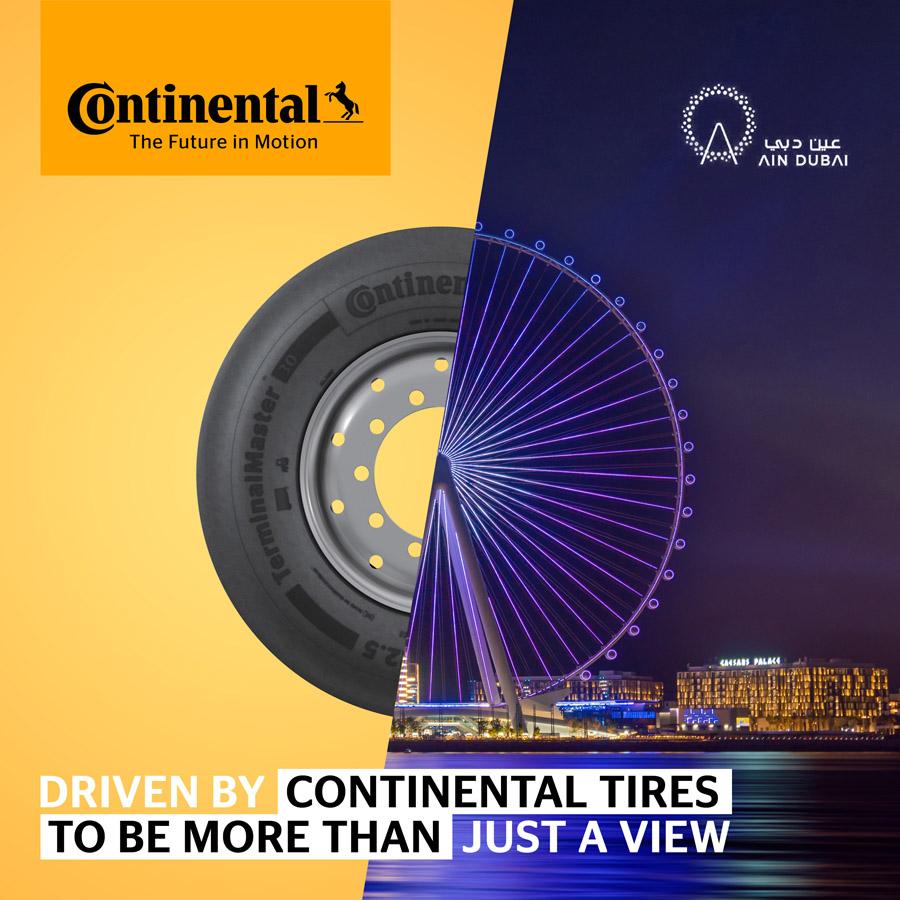 Continental поставляет шины для самого высокого колеса обозрения в мире