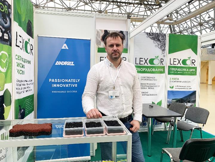 На выставке в Москве LEXOR представила оборудование для переработки шин отечественных производителей