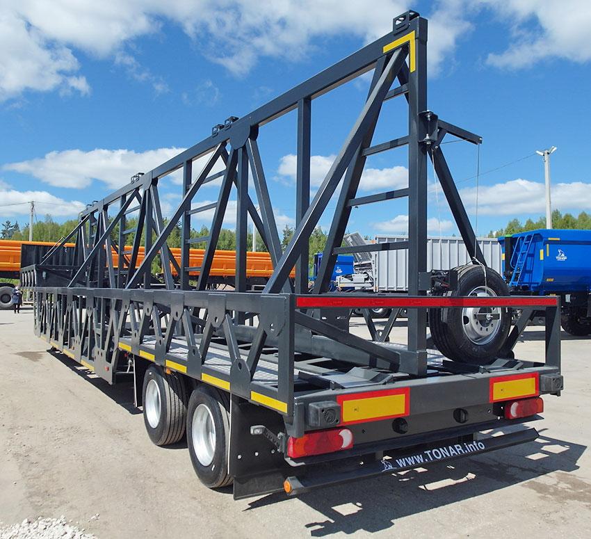 Завод «Тонар» презентовал новый полуприцеп для перевозки крупногабаритных шин
