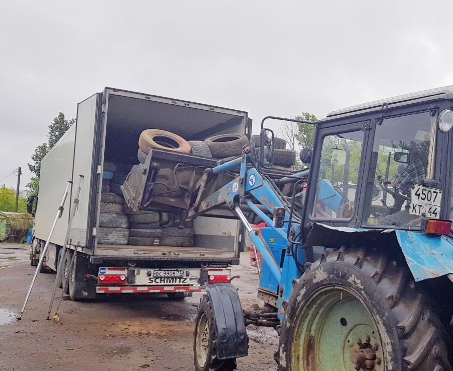 В рамках экологической акции в Костроме собрано около 10 тысяч отработанных шин