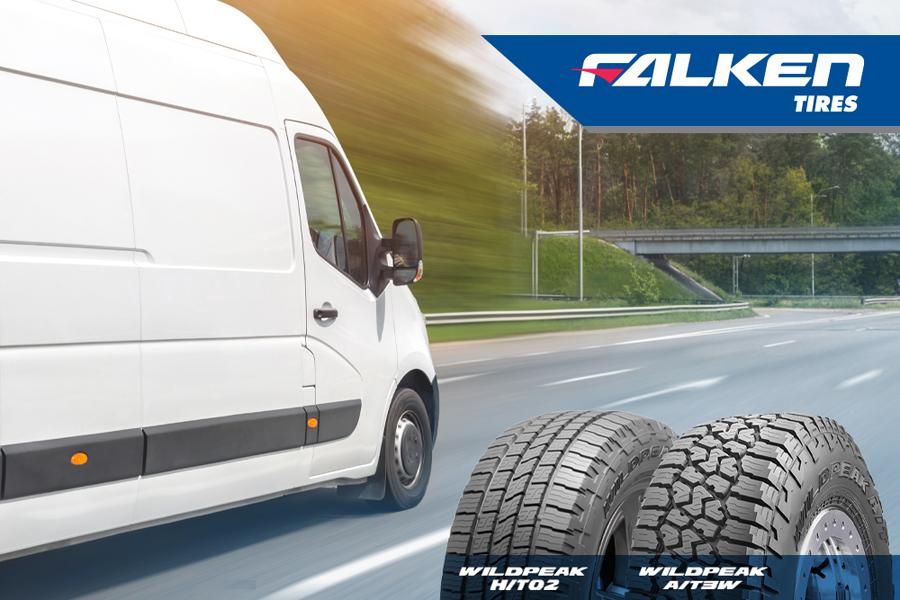 Falken выпустит всесезонки Wildpeak H/T02 и A/T3W в размерах для коммерческих фургонов