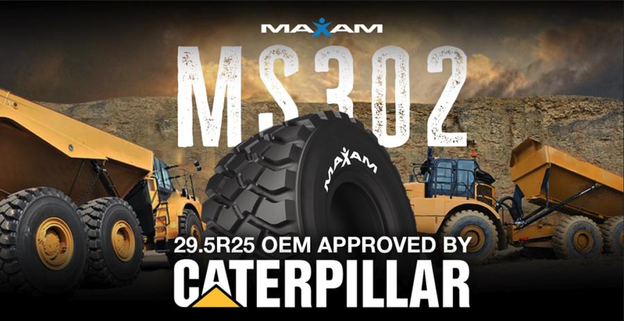 Caterpillar будет оснащать свои самосвалы с шарнирно-сочлененной рамой OTR-шинами Maxam
