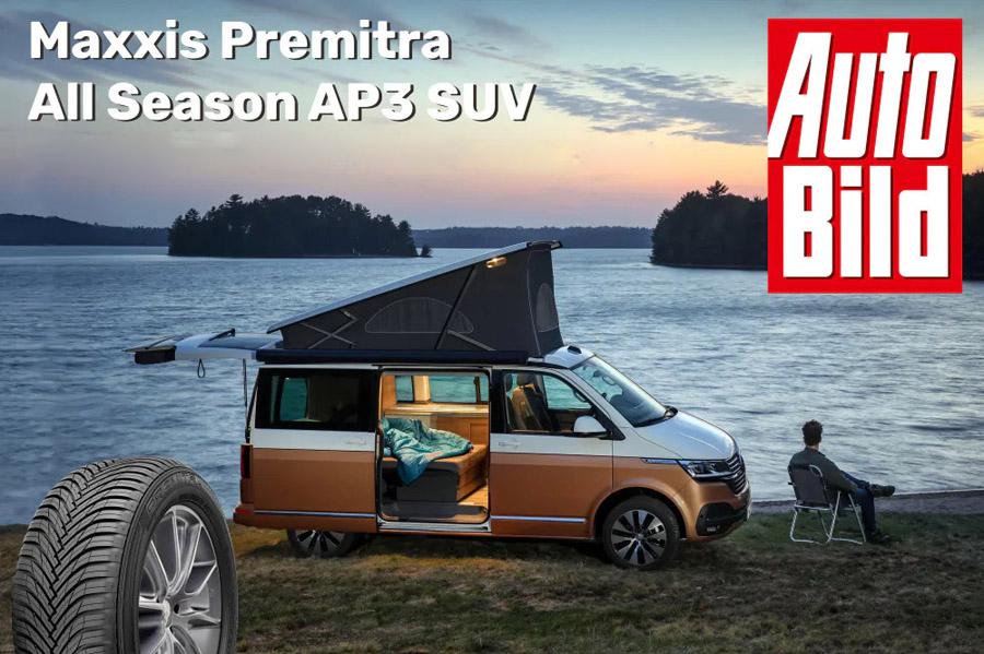 Maxxis Premitra All Season AP3 SUV получила оценку «хорошо» в шинном тесте Auto Bild