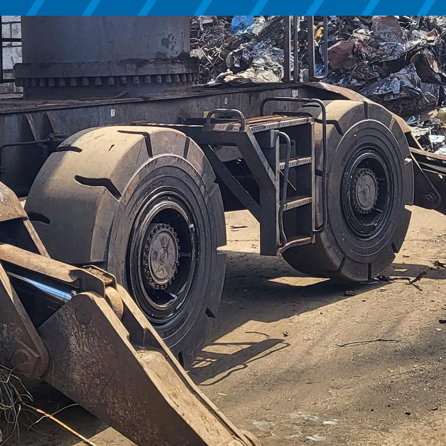 Продукция бренда Magna успешно заменила заводские шины на перегружателях Terex в Польше