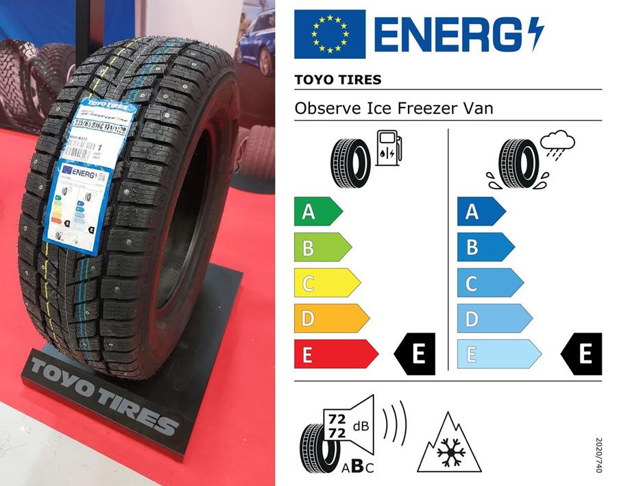 Toyo начинает европейские продажи новых шипованных шин Observe Ice-Freezer Van 