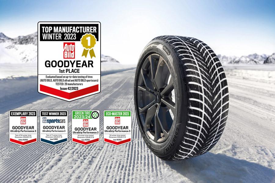 Компания Goodyear признана производителем года в области зимних шин