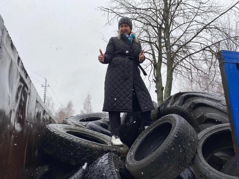 За один месяц жители Подмосковья сдали на переработку 700 тонн отработанных шин