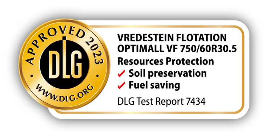 Агрошина Vredestein VF Flotation Optimall победила в сравнительных тестах DLG