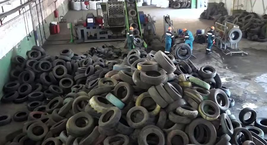 В Омске вышел на полную мощность завод по переработке шин