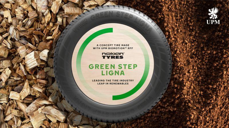 Nokian Tyres Green Step Ligna - первая в мире шина с бионаполнителем UPM BioMotion RFF