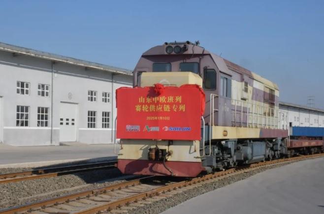 Спецпоезд Sailun Supply Chain с шинами отправился в свой первый рейс в страны Центральной Азии