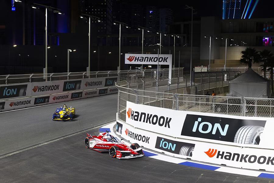 Гоночные шины Hankook GEN3 Evo iON Race отлично проявили себя на трассе Jeddah E-Prix