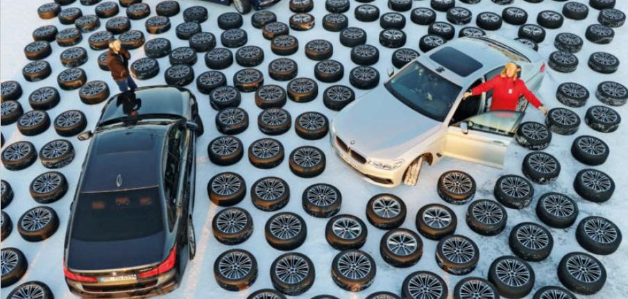 Тест зимних нешипованных шин 245/45R18 (Auto Bild, 38/2020)