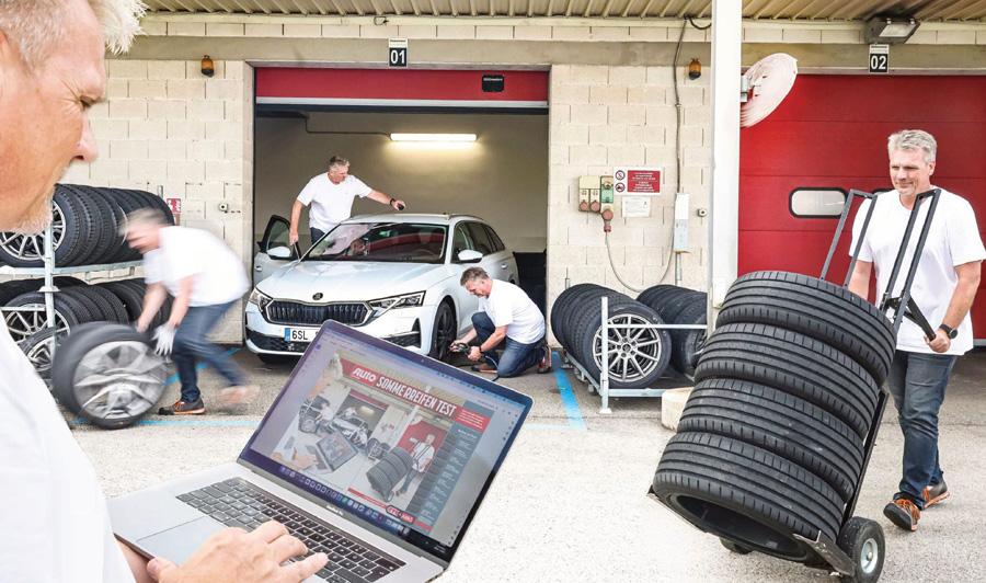 Тест летних спортивных шин 225/45R18 (Auto Zeitung, 6/2025)