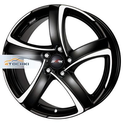 Диски Alutec Shark Racing black front polished 7,5x17/5x100 ЕТ35 D63,3