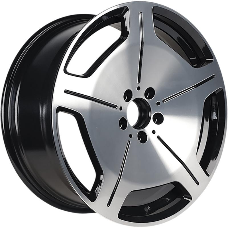 Диски INCH ULF-R20 Black machine face+milling spokes before painting
