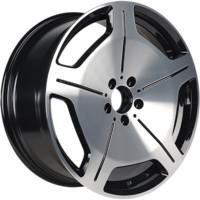 INCH ULF-R20 Black machine face+milling spokes before painting