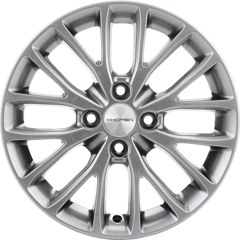 Диски Khomen Wheels KHW1506 (Rio/Solaris) G-Silver