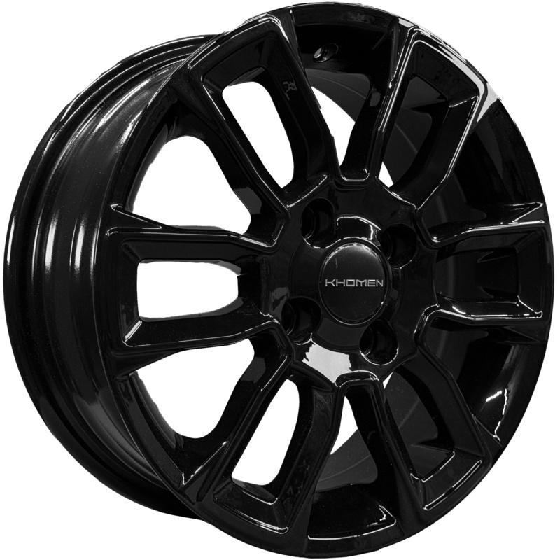 Диски Khomen Wheels KHW1406 (Lada Granta) Black 5,5x14/4x98 ЕТ35 D58,5