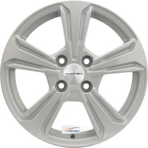 Диски Khomen Wheels KHW1502 (Rio/Solaris) F-Silver 6x15/4x100 ЕТ48 D54,1