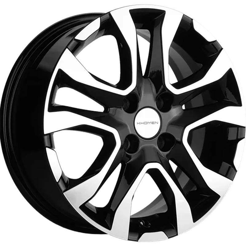 Диски Khomen Wheels KHW1503 (Lada Granta) Black-FP 6x15/4x98 ЕТ36 D58,5