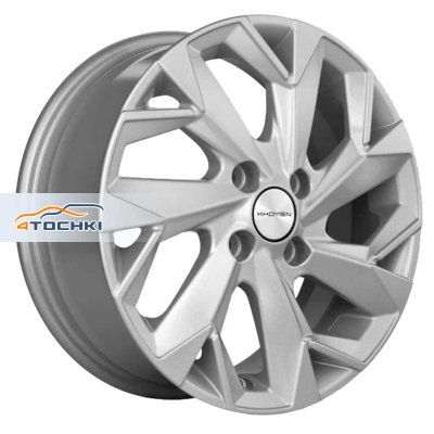 Диски Khomen Wheels KHW1508 (Rio/Solaris) F-Silver 6x15/4x100 ЕТ46 D54,1
