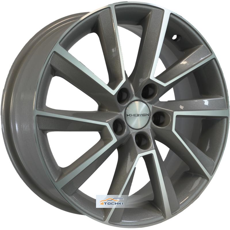 Диски Khomen Wheels KHW1604 (Kamiq/Rapid/Scala) F-Silver-FP