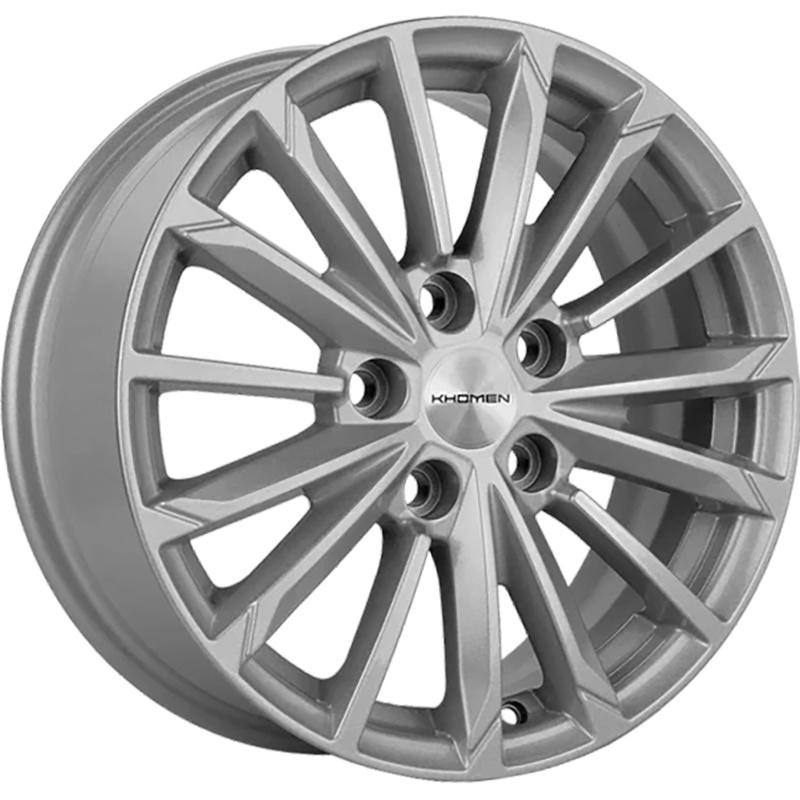 Диски Khomen Wheels KHW1611 (Geely Coolray) F-Silver 6,5x16/5x114,3 ЕТ45 D54,1