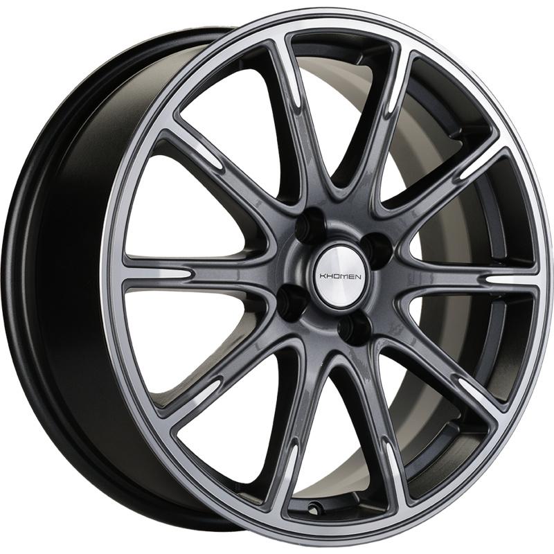 Диски Khomen Wheels KHW1707 (KIA Rio I/II Solaris I/II) Gray-FP