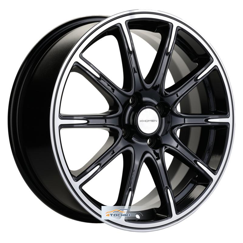 Диски Khomen Wheels KHW1707 (Lada Vesta) Black-FP 6,5x17/4x100 ЕТ50 D60,1