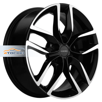 Диски Khomen Wheels KHW1708 (Kodiaq/Tiguan) Black-FP