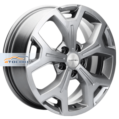 Диски Khomen Wheels KHW1710 (Chery Tiggo 7pro) Gray 6,5x17/5x108 ЕТ33 D60,1