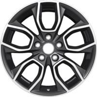 Khomen Wheels KHW1713 (Hyundai Elantra) Black-FP