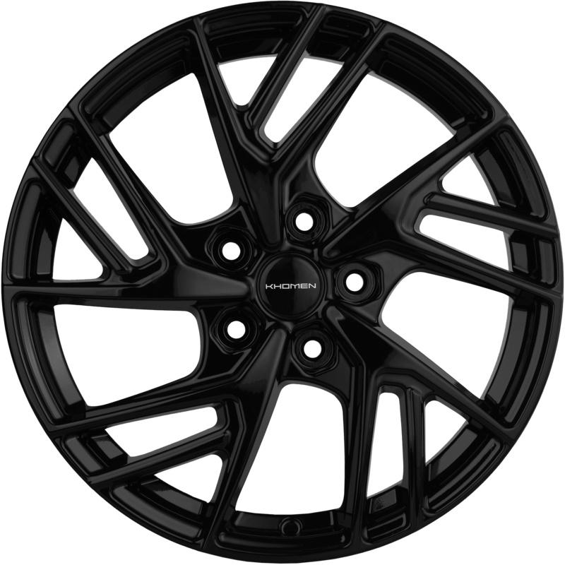 Диски Khomen Wheels KHW1722 (Tiguan/Karoq) Black 6,5x17/5x112 ЕТ38 D57,1