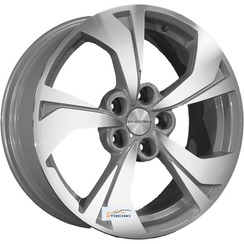 Диски Khomen Wheels KHW1724 (Qashqai) F-Silver-FP