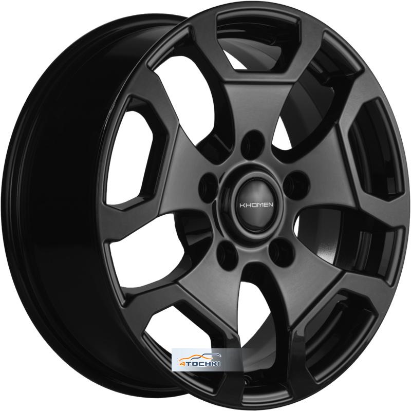 Диски Khomen Wheels KHW1725 (Niva Travel/Legend) Black 6,5x17/5x139,7 ЕТ40 D98,5