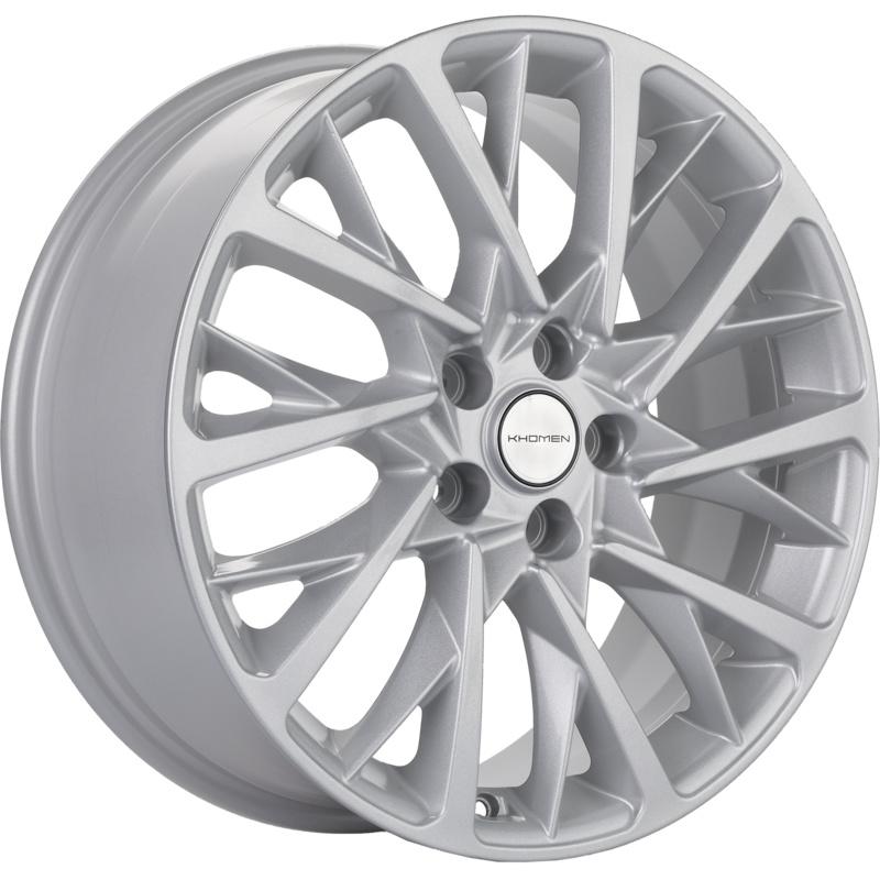Диски Khomen Wheels KHW1804 (Chery Tiggo 8/8 Pro) F-Silver 7,5x18/5x108 ЕТ47 D60,1