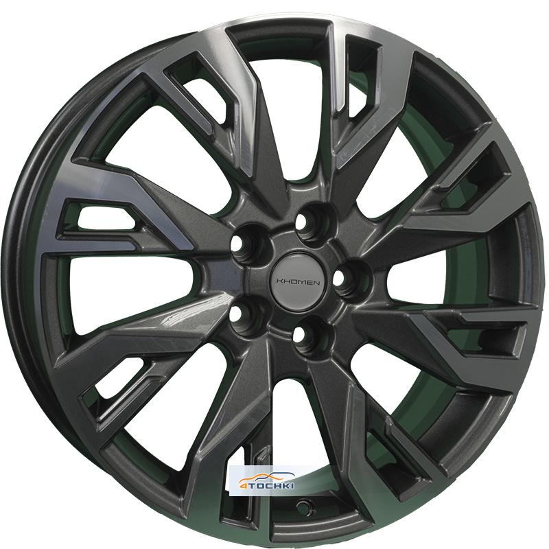 Диски Khomen Wheels KHW1809 (Chery Tiggo 4/Tiggo 7 Pro) Gray-FP 7x18/5x108 ЕТ33 D60,1