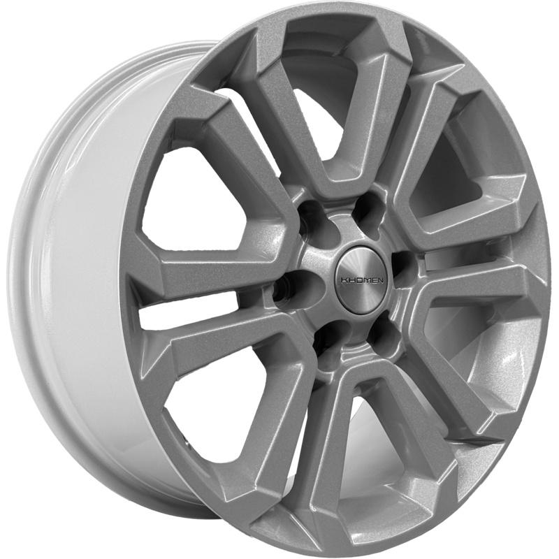 Диски Khomen Wheels KHW1817 (Fortuner/Hilux) F-Silver 7,5x18/6x139,7 ЕТ30 D106,1