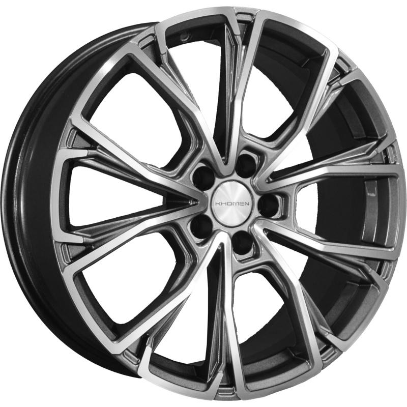 Диски Khomen Wheels KHW1907 (Geely Monjaro/Tugella) Gray-FP