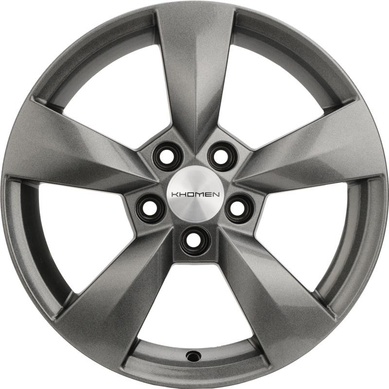 Диски Khomen Wheels KHW1504 (Fabia) G-Silver 6x15/5x100 ЕТ43 D57,1