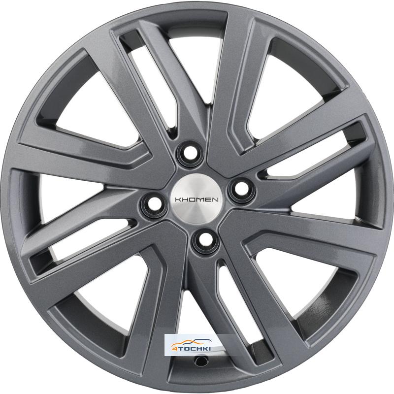 Диски Khomen Wheels KHW1609 (Rio II/Solaris II) Gray 6x16/4x100 ЕТ46 D54,1