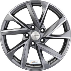Диски Khomen Wheels KHW1714 (Audi A4) Gray-FP