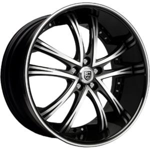 Диски Lexani LSS55 Black/Machined