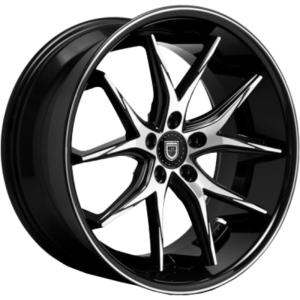 Диски Lexani R12 Black/Machined