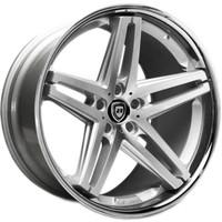 Lexani R5 Silver/Machined/Chrome Lip